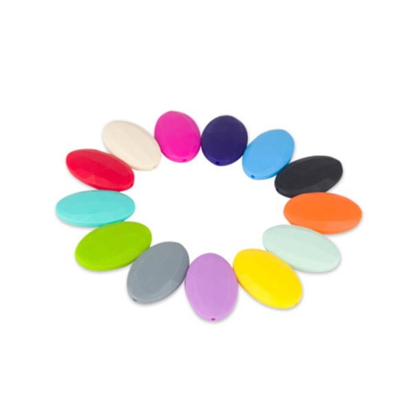 Contas de silicone coloridas para artesanato e acessórios DIY 7