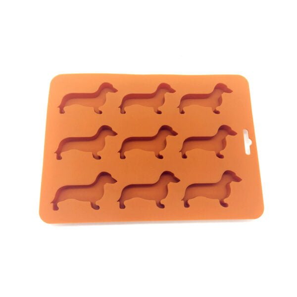 Stampo per ghiaccio in silicone a forma di cane 3