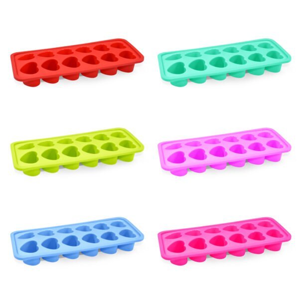 Heart Ice Mould Silicone 12