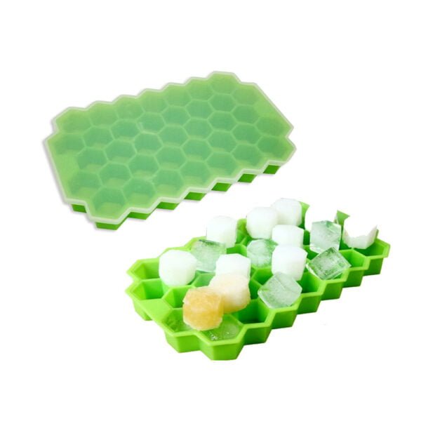 Molde para cubitos de hielo de silicona con forma de panal 10