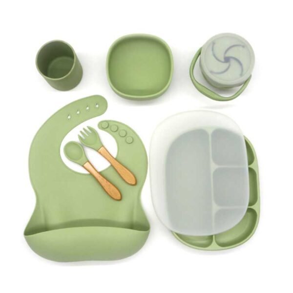Collection d'alimentation pour bébé en silicone durable et coloré 2