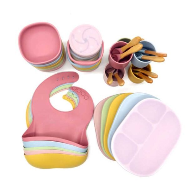 Colorful Durable Silicone Baby Feeding Collection 3