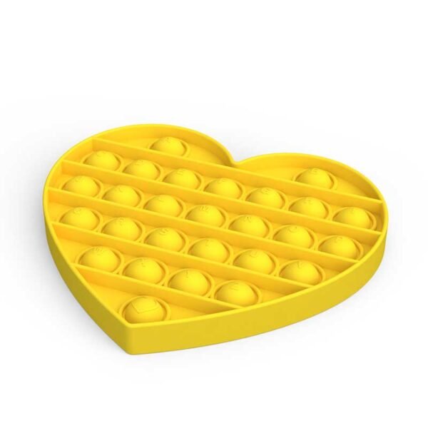 रमणीय हृदय आकार का पुश पॉप फ़िडगेट खिलौना 1