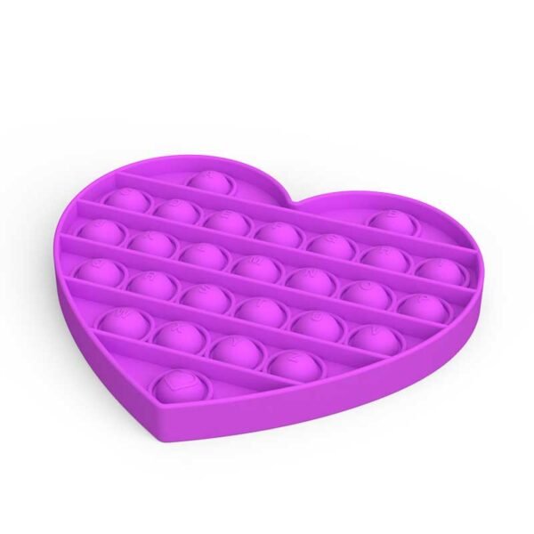 Delicioso juguete Fidget Push Pop en forma de corazón 2