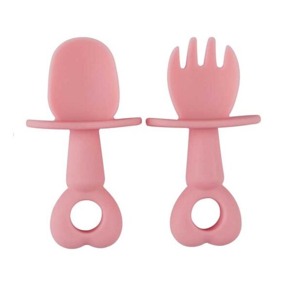Heat Resistant Silicone Spoon and Fork Pair 14