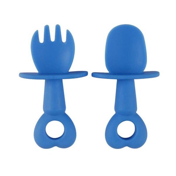 Heat Resistant Silicone Spoon and Fork Pair 16