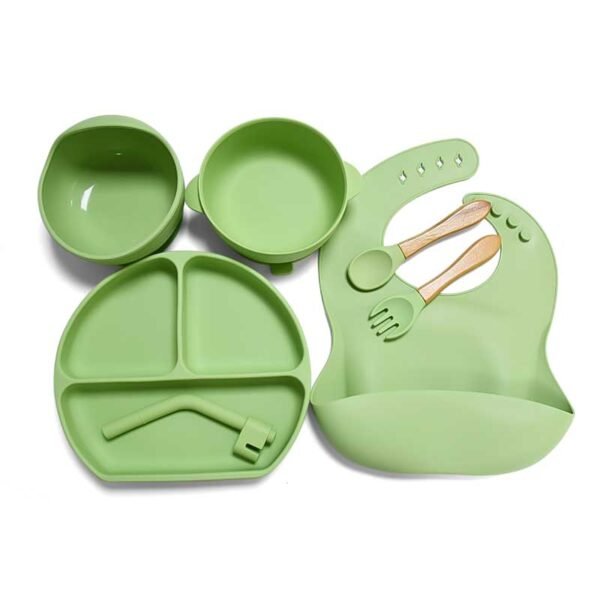 High Quality Silicone Baby Feeding Set Accessories 15