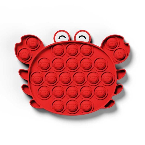 चंचल केकड़ा आकार का पुश पॉप फ़िडगेट खिलौना 2