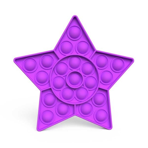Glitrende Star Push Pop Fidget Toy 2