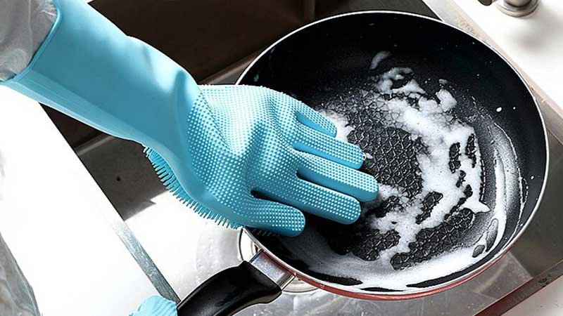 Găng tay rửa chén silicon