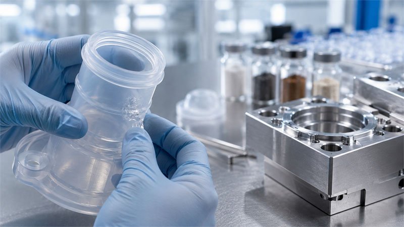 Inspección de contaminación y subcurado de silicona curada con platino