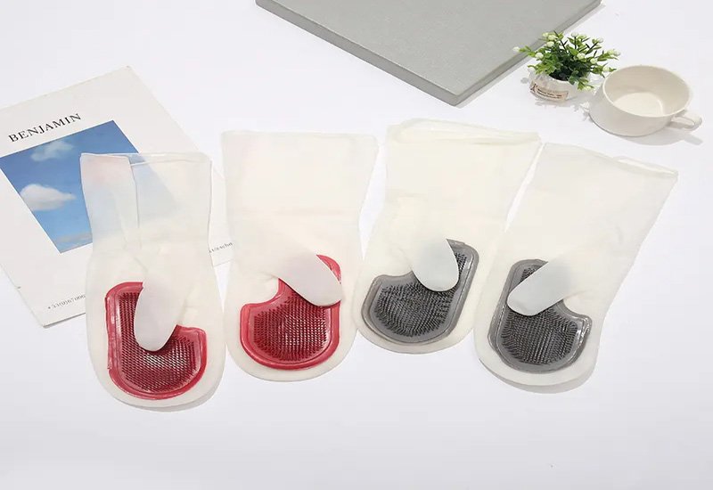 Силиконовые перчатки для мытья посуды 12