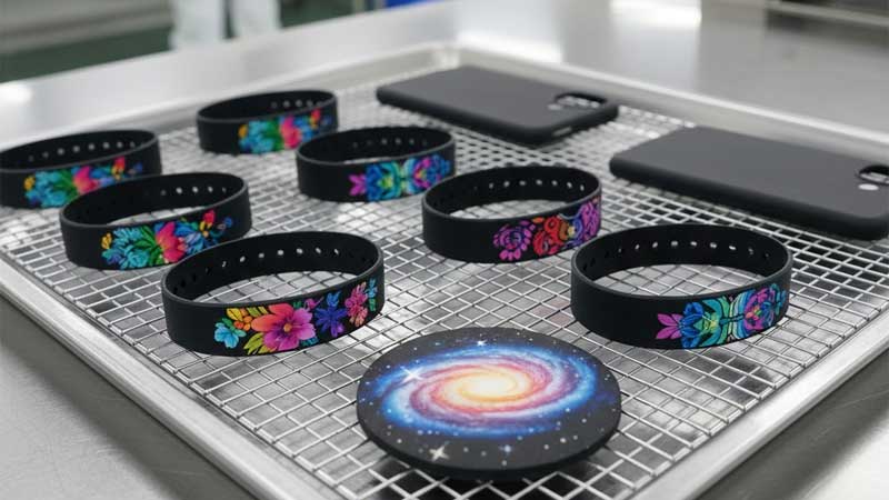 מוצר סיליקון לאחר הדפסת העברת חום