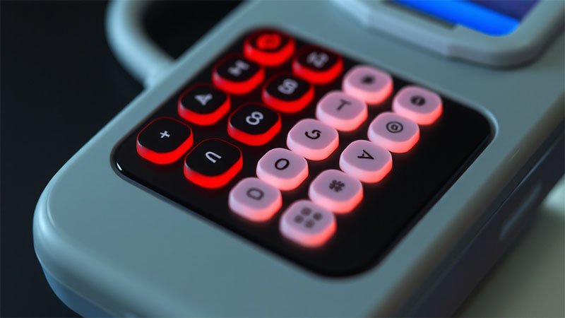 1 0001 tastiera in silicone per dispositivi medici