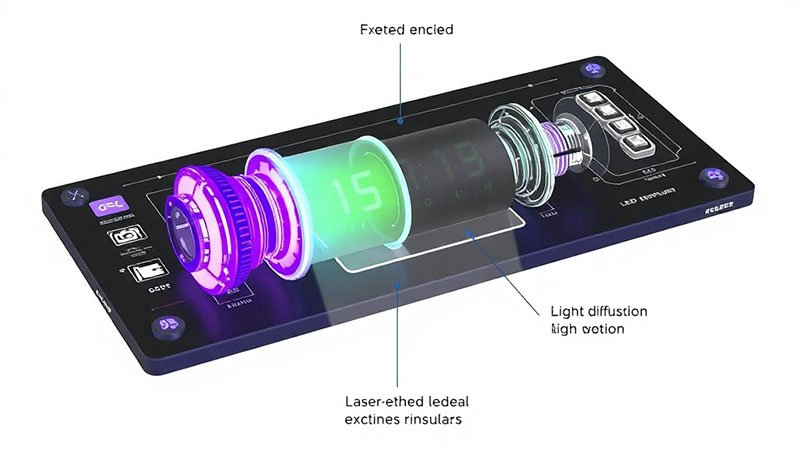Tùy chọn đèn nền cho bàn phím silicon 4