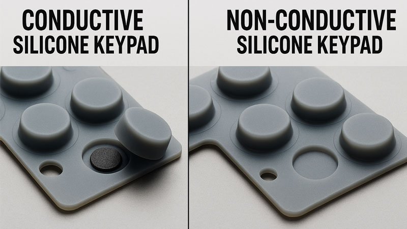 Ledende vs. ikke-ledende silikontastatur 6