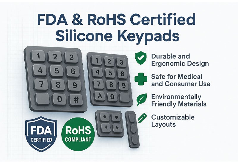 Conformité RoHS de la FDA pour les claviers en silicone 3