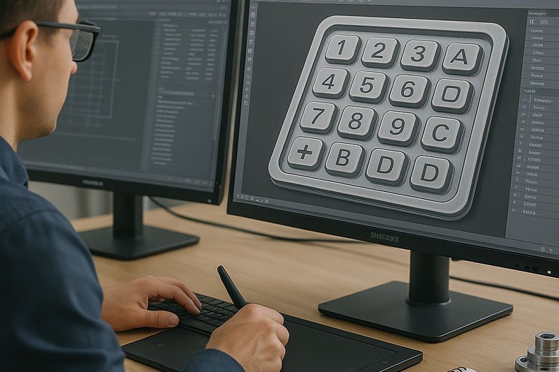 シリコンキーパッド金型1