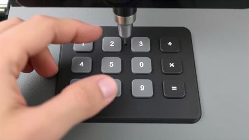 bàn phím silicon thử nghiệm mài mòn