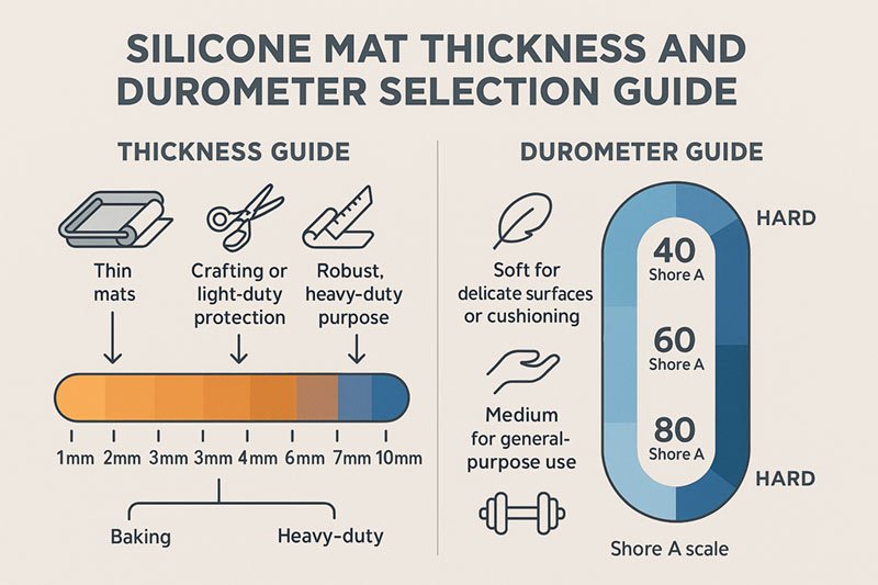 Silikoonmat Dikte Durometer Keusegids 1