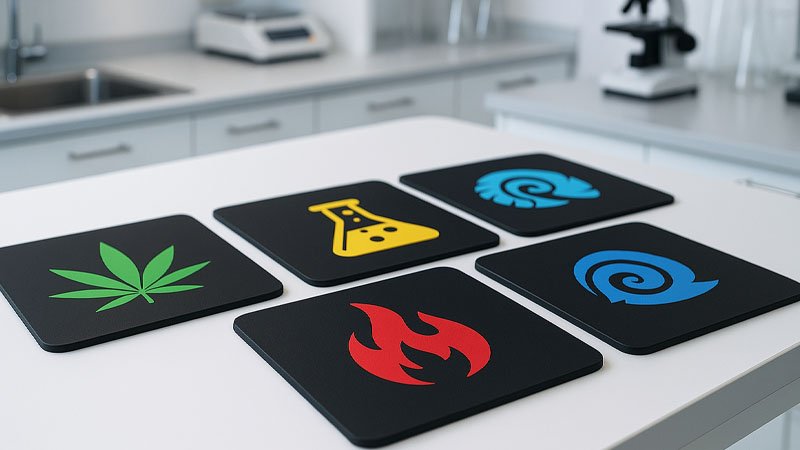 Silikoonmatte met Gedrukte Logo's 1