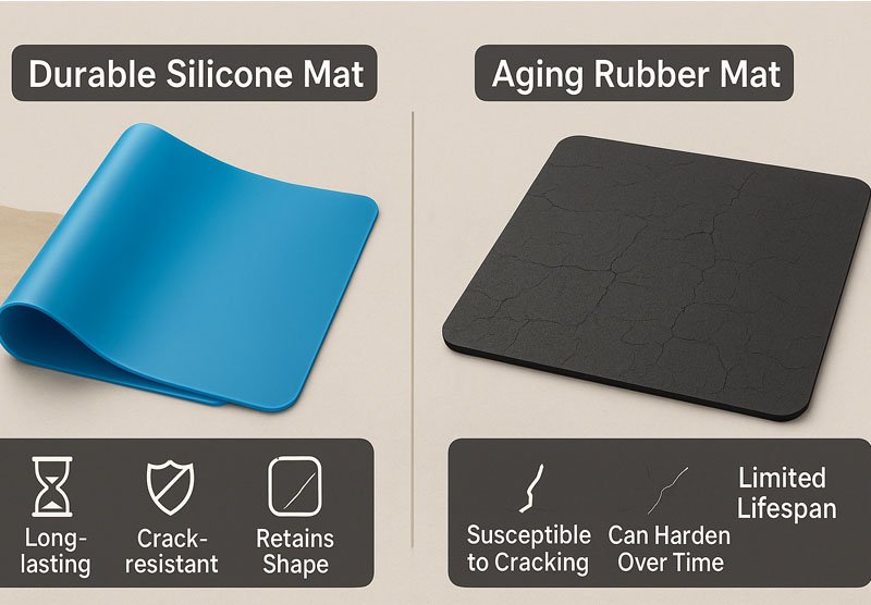 Tappetini in silicone vs gomma 2
