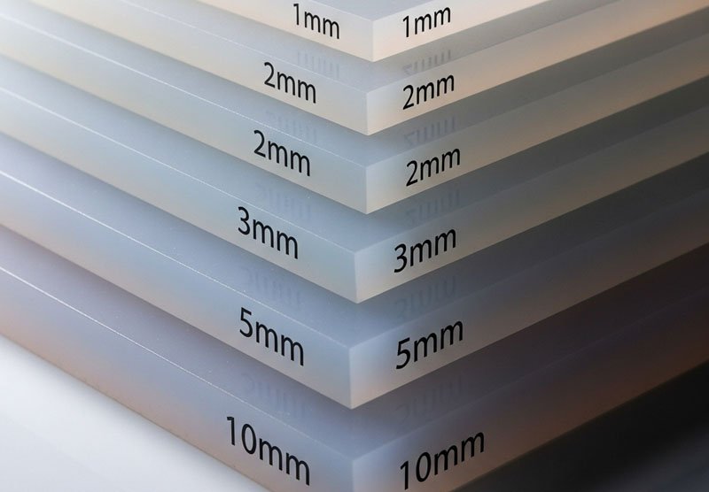 silicone sheet thickness 2