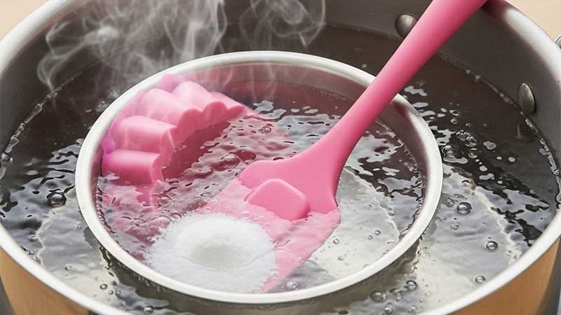 peralatan dapur silikon bersih