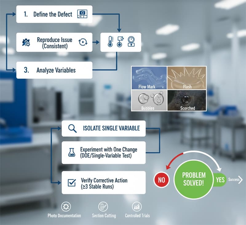 processo de resolução de problemas de defeitos