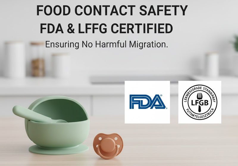 voedselkontakveilige silikoonoppervlak