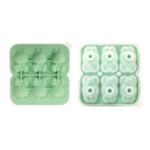 ベビーフード、アイス、ベーキング用の3Dウサギシリコン型