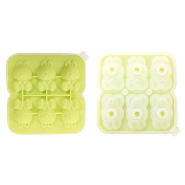 3D Bunny Silicone Mold for Baby Food, Ice & Baking - Billede 4