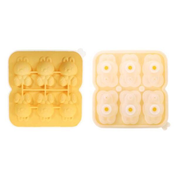 ⁦3D Bunny Silicone Mold for Baby Food, Ice & Baking⁩ – תמונה ⁦3⁩