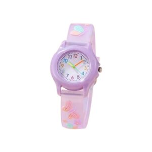 Đồng hồ trẻ em dây đeo silicon hình bướm