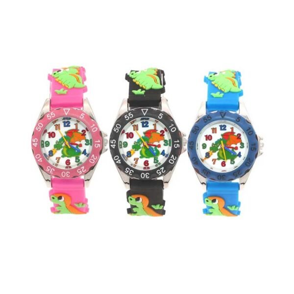 Silicone Band Dinosaur Watch for Kids - 이미지 2