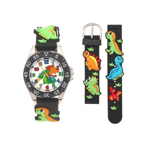 Silicone Band Dinosaur Watch for Kids - 이미지 3