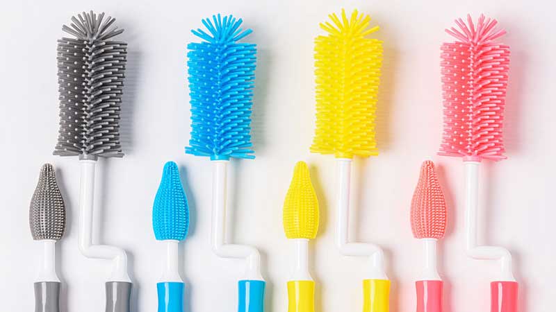 Spazzola per bottiglie in silicone