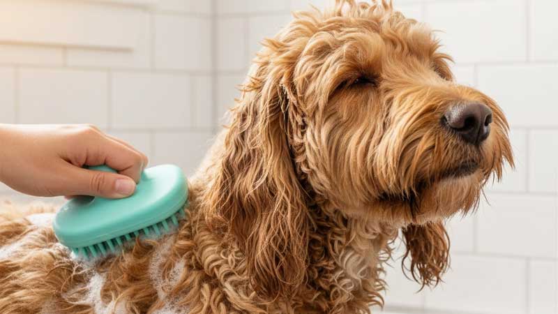 Silikon-Haustierbürste