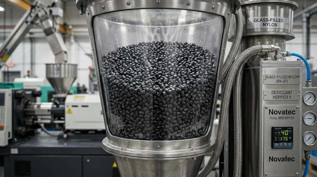 gestrahlter Metalleinsatz mit Haftgrundierung