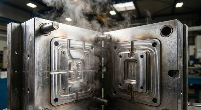 Υδραυλικό κλείσιμο με πρέσα χύτευσης με έγχυση σιλικόνης