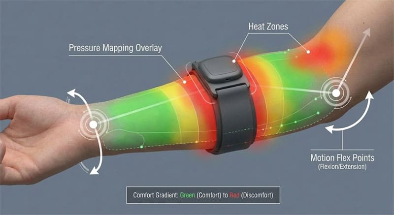 Nyaman dipakai dalam jangka panjang, terbuat dari silikon.