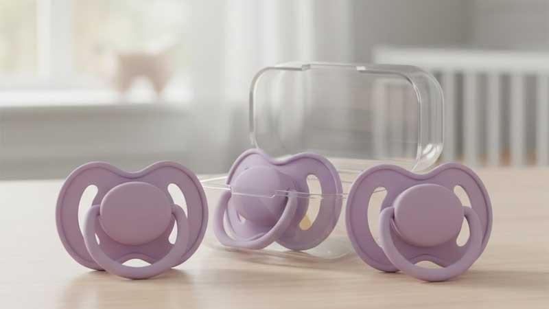 μωβ πιπίλα σιλικόνης