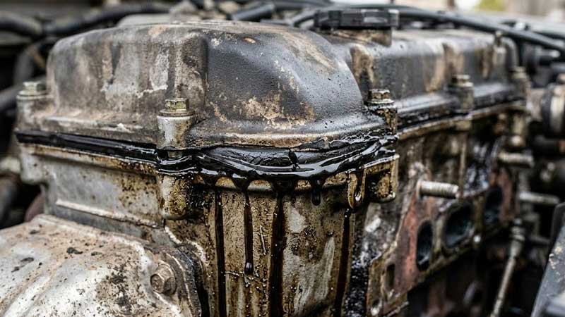 واشر سیلیکونی خودرو در موتور خراب شده است