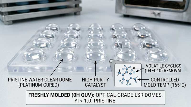 Lentes LSR de grau óptico recém-moldadas
