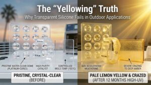 الحقيقة المُرّة: لماذا يفشل السيليكون الشفاف في التطبيقات الخارجية؟