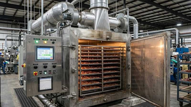 کوره پس از پخت در یک کارخانه تولید سیلیکون