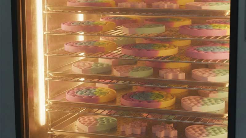 Oven Pasca Pengeringan Silikon Pop Its
