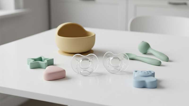 silikoon baba fopspeen bakkie lepel bytring