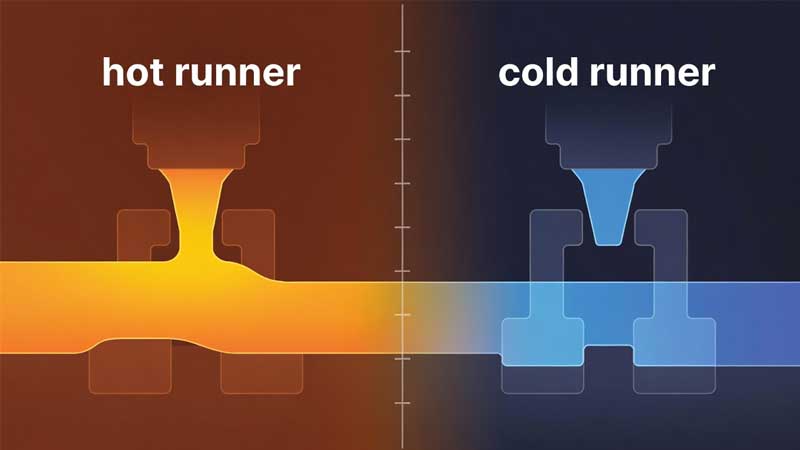 'n Sy-aan-sy vergelyking van warm loper- en koue loperstelsels met die fokus op temperatuur