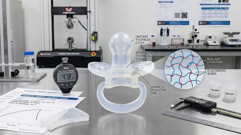 Materialwissenschaft hinter sicheren Silikonschnullern